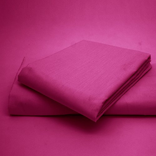 Artistic Fashionista - Set di biancheria da letto con copripiumino e federe in policotone, facile da pulire e non stirare, per letto singolo, fucsia