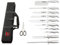 Messertasche 12 teilig Messerset Besteck Set Edelstahl Messer Hackbeil