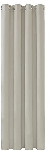 Deconovo Thermal Insulated Room Darkening Curtain for Bedroom 52x 90 Light Beige 1 PANEL