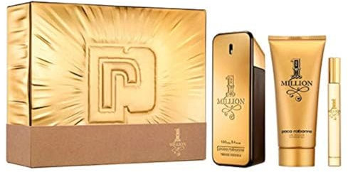 Paco Rabanne One Million Eau De Toilette Spray, 100 ml Set, 3 Pieces