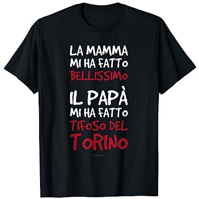 Magliette Uomo Manica Corta Calcio Regalo Tifoso Del Torino Maglietta