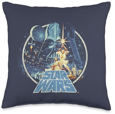 Star Wars Vintage Group Shot Logo berwurfkissen, 40,6 x 40,6 cm, mehrfarbig