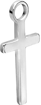 PIERCINGLINE Chirurgenstahl Anhänger für Clicker Ringe & Kreolen KREUZ Piercing Ohr Helix Silberfarben