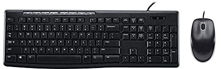 XIXIDIAN Tastiera cablata e Combo Mouse, Mouse cablato Ottico, USB Plug-And-Play, per PC/Computer Portatile, Supporto Windows 10/8 / 7 / XP