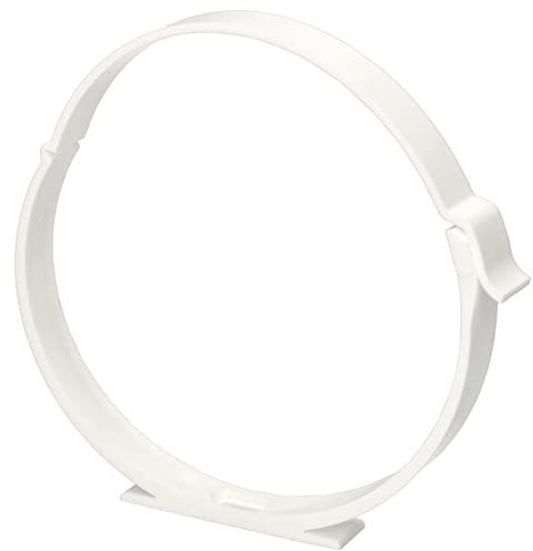 KOTARBAU Collier de serrage Ø 125 mm Blanc Support pour tuyaux ronds de ventilation