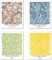 Kunstdruck Ungerahmt Bilder Set von 4, Poster Größe: 20x25 cm Premium Blumen Kunstpapier Wanddeko Unframed Bild Vintage Pink Blatt Familie Geschenk Passenden Wohnzimmer Deko William Morris Posters