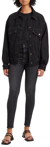 Levi's Women's 720 High Rise Super Skinny Jeans, Black Mustang, 24W / 28L