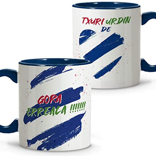 LolaPix Taza Real. Tazas Originales para Regalar. Taza Desayuno fútbol. Taza de cerámica 330ml. Varios diseños.