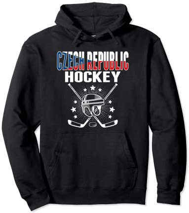 Tschechische Republik Eishockey-Fans Trikot - Support Czech Hockey Pullover Hoodie