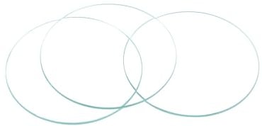 sourcing map 8Pack 25.5mm Uhrglas Kristalllinse Einkuppel Klar | 1.2mm Randstärke, Für Reparatur