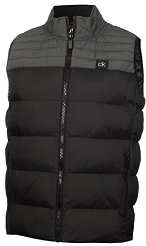 Calvin Klein Mens Voltron Padded Golf Gilet - Black - L