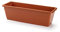 CABLEPELADO Jardinera plástico, Jardinera para balcón, Macetero Rectangular, Maceta Rectangular, Apto balcón, jardín, Patio, Interior o Exterior (Marrón, 50 cm)
