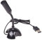 Duendhd Microfono USB Web Flexible microfono de cancelacion de Ruido para PC Ordenador portatil Stand Negro