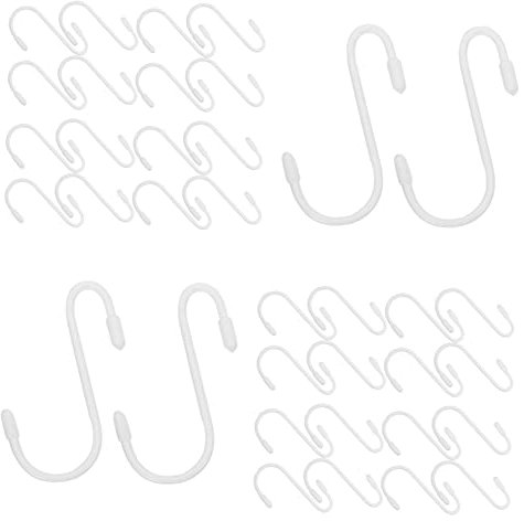DOITOOL 36stücke s Haken Für Handtuchhaken Und Hosenhaken Zum Aufhängen An Wandschienen Und Regale in Küche Und Schrank Kleine Haken Zum Aufhängen