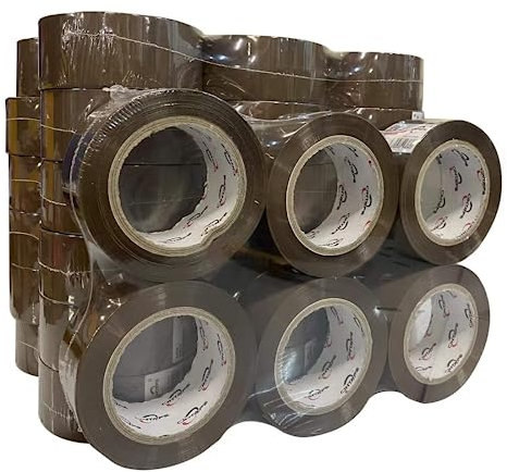 MORE FREE Cinta Embalar 48MMx100 Cinta embalaje Cinta adhesiva Para Embalar Paquetes o Cajas y Paquetes-Color Marrón 36 Rollos