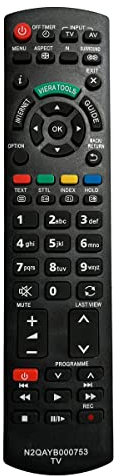 Aurabeam Ersatz TV Fernbedienung kompatibel mit Panasonic TX-P42GT30E Fernseher