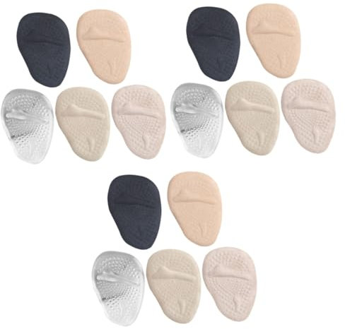 SOLUSTRE 15paare Metatarsal Pads Antirutsch Fußpolster Für Damen Ergonomische Gel-einlagen Zur Dämpfung Für Flache Schuhe Sneakers Und Stiefel Leicht Anzubringen Transparent Und Bequem