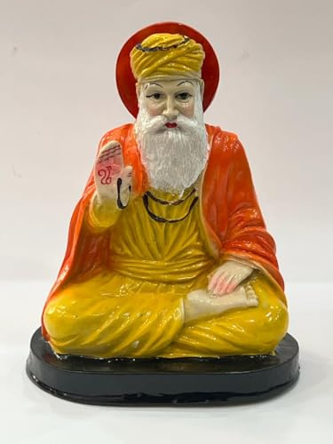 Generic Guru Nanak Dev Ji Idol Statue Foto IK Onkar | Sikh Geschenkideen Wohnkultur Geschenkartikel (Gelb), MBESSI0102240032