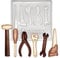 Plastic Mould for Making Chocolate Tools - (Plastic Mould only Chocolate Tools not Included) - DIY Gift - Hammer, Screwdriver, Spanner, Pliers, Wrench, Saw - 100g - Set of 1 or 5 (1 Tool Set)