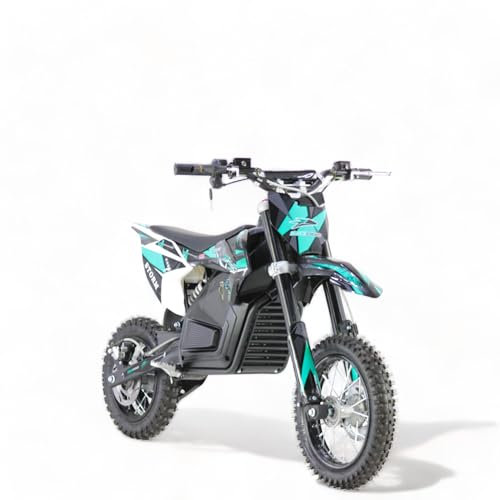 KXD KXD 707 Elektro 14/12 48V 12Ah 1000W Motocross Dirtbike Kinder Dirt Bike CrossBike pocket Pitbike Kinderbike Rennbike Minibike Bike Pocket Türkis
