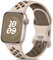 Epova Correa Deporte Compatible con Apple Watch 40mm 38mm 41mm 42mm, Mujeres Hombres Pulsera de Silicona Transpirable para iWatch SE Series 10 9 8 7 6 5 4 3 2 1,Rosa/Marrón, Pequeño