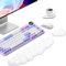 Pystuvo Cloud Keyboard and Mouse Wrist Support, Soft Ergonomic Memory Foam Wrist Rest Set, Non-Slip Cup Coaster, Office, Home, Gaming, Laptop, White