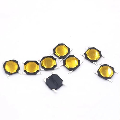 100 pièces 4 * 4 * 0.8mm 4x4x0.8mm interrupteur à bouton-poussoir Tactile 4 broches Micro-interrupteur SMD