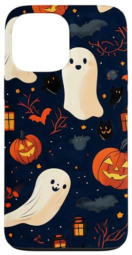 Ghostly Halloween Pattern Case for iPhone 13 Pro Max