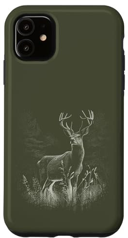 Hülle für iPhone 11 Hirsch im Wald Natur Tiere Hirschliebhaber