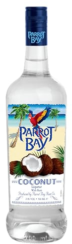 Parrot Bay Coconut Flavoured Rum, 70cl, 21% ABV, Caribbean Rum, Gift Idea | Caribbean White Rum with Natural Coconut Flavour, Sweet, Fruity & Tangy Notes, Ideal for Tropical Cocktails