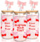 Personalised Glass with Text Cherries Bows- Personalised Mum Gifts-18OZ Cherry Decor Iced Coffee Cups with Lids and Straws-Mothers Day Gifts
