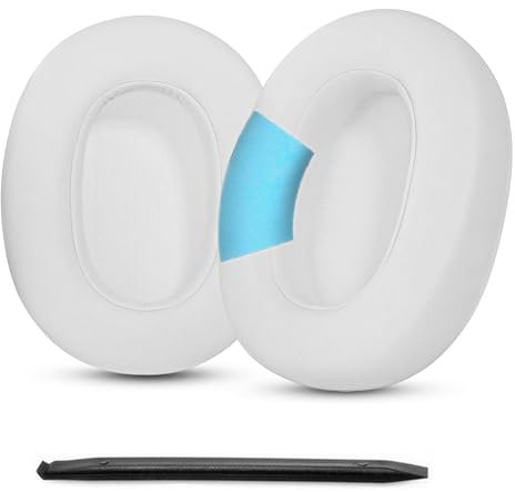 YunYiYi Ear Pads Replacement Ear Cushions Compatible with Sony ULT WEAR/ULT WEAR 900N Noise Cancelling Bluetooth Headphones Earpads Headband Cover Parts (White)