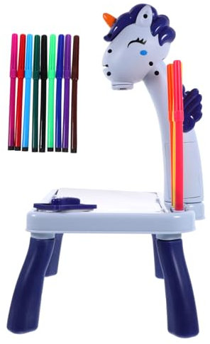 Kisangel Toy Unicorn Drawing Projector Table for Boys and Girls Art Projector for Boy Girl Drawing Tablet Safe