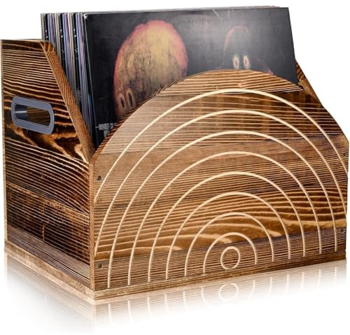 Cvoepobey For Records Collector Vinyl Record Storage Vinyl Record Album Holder Wood Record Stand Display Artistic