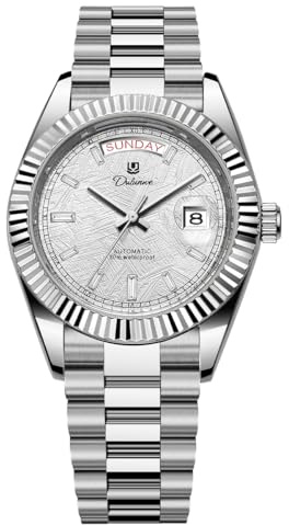Armbanduhren für Herren Woche Datum Mechanische Automatik Herrenuhr | 41MM Klassische Römische Uhr Luxuriöses Gold Diamantbesetzt Analoge Uhr