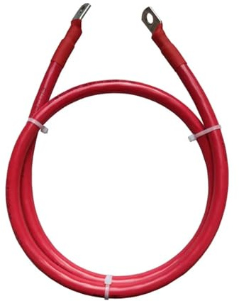 Cavo di collegamento batteria 8/6/4/2AWG 10/16/25mm2 Filo di rame con terminale SC(Red,2 AWG 35mm2,100CM length)