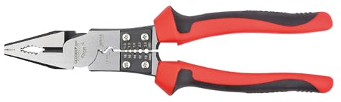 GEDORE red Multi‑Kombizange R28002220 | Kombinationszange mit Greif‑ & Schneidfunktion | Universelle Profi‑Zange für Installationen, Mechanik & Elektroarbeiten