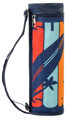 Vdaxvme Cup Cover - Funda grande para botella de agua aislada de 1,5 L / 2 L con correa ajustable para senderismo al aire libre y camping, bolsa de botella de tela
