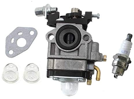 HURI Carburettor for Mac Allister Macallister MBCP254 MGTP254 MCBP254 123054025/1 Carburetor With Gasket Primer Bulb Spark Plug
