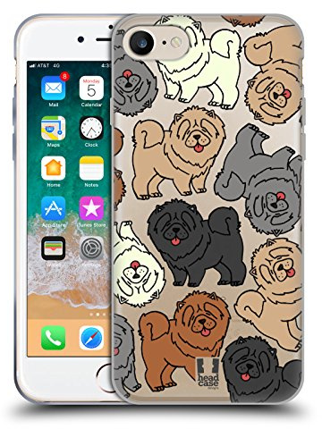 Head Case Designs Chow Chow Dog Breed Patterns 4 Gel Case [Military Grade Protection] Compatible with Apple iPhone 7/8 / SE 2020 & 2022 and Compatible with MagSafe