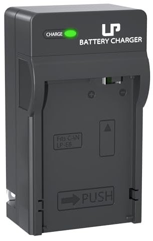 LP LP-E8 Battery Charger, Compatible with Canon Rebel T2i, T3i, T4i, T5i, EOS 550D, 600D, 650D, 700D, Kiss X4, X5, X6, X7i DSLR Digital Camera and More, Replacement for Canon LC-E8E Charger