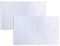 Consummate Solide weiße Flagge, 90 x 150 cm, einfarbig, weiß, blanko, Polyester, mit Messingösen, 2 Stück