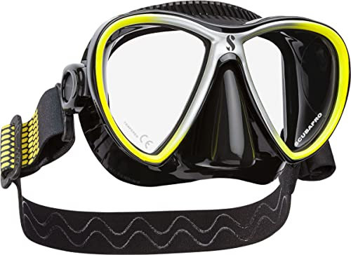 SCUBAPRO Synergy Twin Tauchmaske mit Comfort Strap (schwarz/gelb)