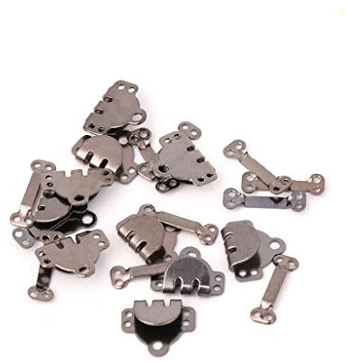 JIACUO 10x Hosenrock Haken + Riegel Verschlüsse für Anzug Hosen Extender Schneider Nähen