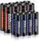 CITYORK Batterie Ricaricabili AA 600mAh + Pile Ricaricabili AAA 300mAh 1,2 V AAA NI-MH Ricaricabile, 1200 Cicli di Carica, Batterie a Bassa Autoscarica, Confezione da 16