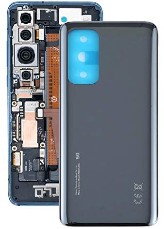 DaMaiFeng Couverture arrière de la Batterie pour Xiaomi MI 10T Pro 5g / mi 10T 5G M2007J3SG Coque arrière de Batterie (Color : Black)