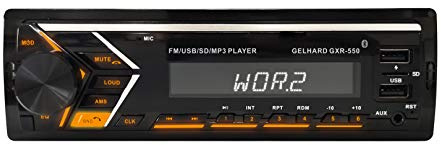 MP3-Autoradio Bluetooth Freisprechfunktion RDS 2xUSB SD 4x50W Gelhard GXR550