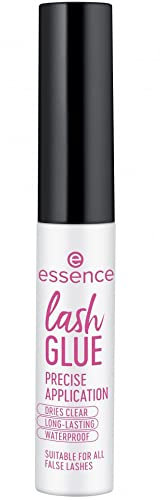 essence lash GLUE, Fake Lashes-Zubehör, transparent, langanhaltend, vegan, wasserfest, Mikroplastik Partikel frei (4,7g)