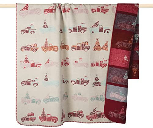 PAD - Decke, Kuscheldecke - Jokes - 65% Baumwolle, 35% Polyacryl - Farbe: rot - 150 x 200 cm