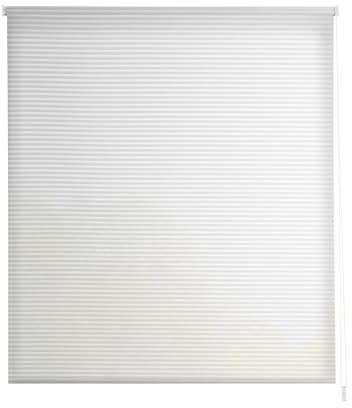 Estoralis | Robert | Estor Enrollable Diseño Moderno | Translúcido Rayas | Blanco | 90 x 195 cm (Ancho/Alto) Tamaño Tela 87 x 190 cm | Estores para Ventanas y Puertas